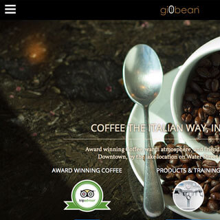 Kelowna WordPress web design and custom themes - Giobean Coffee