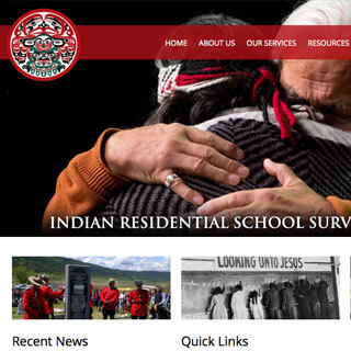 Vancouver WordPress web design and custom themes - Indian Residential School Survivor Society